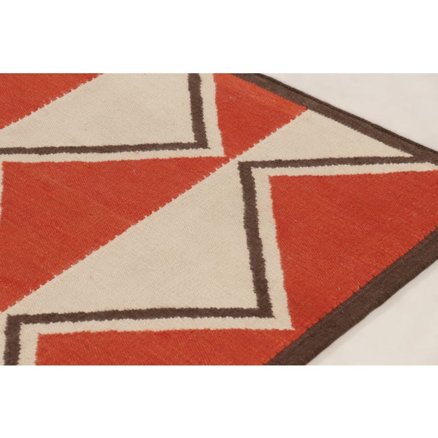 Mid-Century Modern Contemporary Scandinavian Style Flatweave Wool Rug, by Rug & Kilim, India For Sale - Image 3 of 8