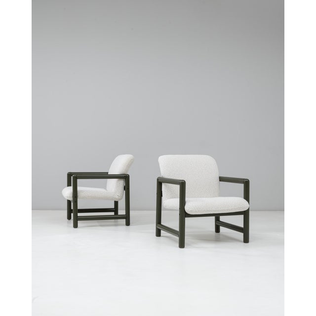 20th Century Czech Lounge Chairs With Green Tubular Frames - A Pair For Sale - Image 18 of 18