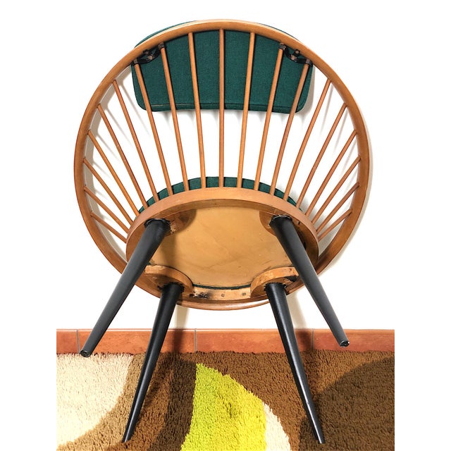 1950s Vintage Circle Chair by Yngve Ekström, Sweden, 1950 For Sale - Image 5 of 13