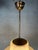 Gold Art Deco Hanging Lamp - Opaline For Sale - Image 8 of 14