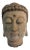 Superb Large hand Carved wood Asian Gautama Buddha Head, with a peaceful face .a must for any decor .20" h by 12" w by...