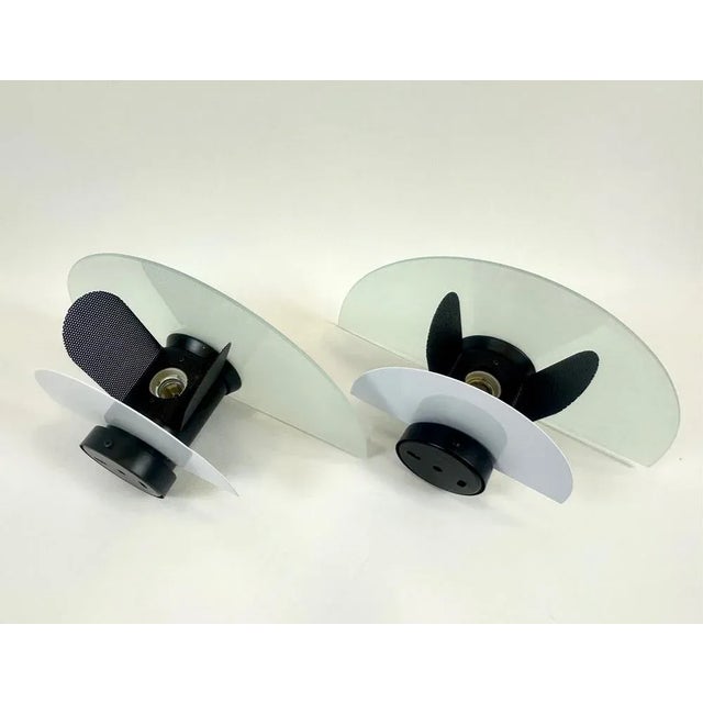 Metal Wall Lamps by Giuliana Gramigna for Quattrifolio, 1980s, Set of 2 For Sale - Image 7 of 13