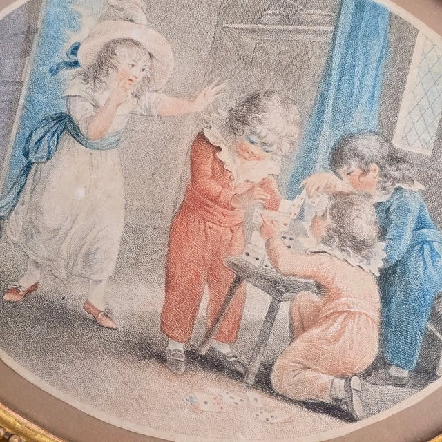 William Hamilton, The House of Cards & Barefoot, 1700s, Engravings, Framed, Set of 2 For Sale - Image 4 of 14