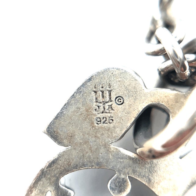 Mid 20th Century James Avery S925 Rolo Apple Pendant Necklace For Sale - Image 4 of 8