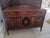 1950s Walnut Vintage Dresser 5 Drawer on Wheels Dark Tone For Sale - Image 5 of 6