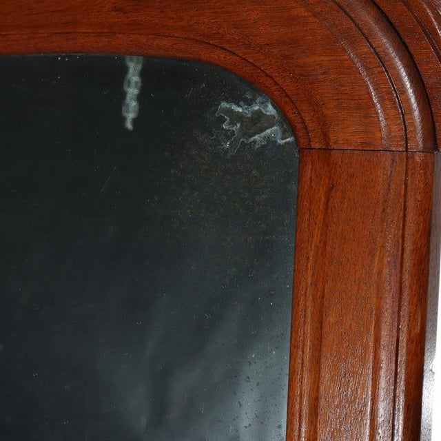 Wood Antique Renaissance Revival Walnut 3-Drawer Marble Top Chest C1890 For Sale - Image 7 of 18