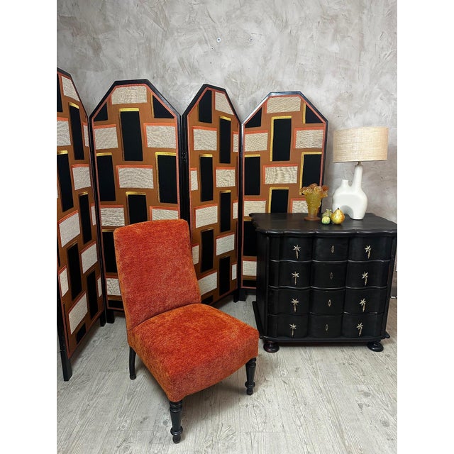 Vintage Reupholstered Screen, 1920s For Sale - Image 10 of 18