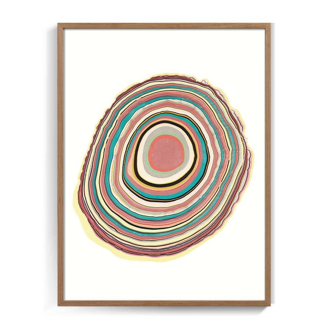 Contemporary marbling giclée print. High-quality limited edition marbling artwork by Danish artist Pernille Snedker...