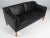 Børge Mogensen two-seat sofa new upholstered with walnut elegance aniline leather. Legs of mahogany. Model 2212, made by...