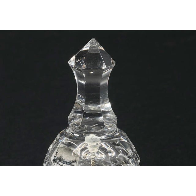 French Art Deco Crystal Bell attributed to Cristalleries de Baccarat, 1940s For Sale - Image 6 of 10