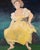 Ira Yeager Ira Yeager 20th C. Woman in Yellow Oil Canvas Painting 5.5 Ft For Sale - Image 4 of 18