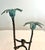MCM Cast Iron Andrea by Sadek Monkeys and Palm Trees Candlestick Holder For Sale - Image 4 of 7