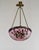 Emile Galle French Art Deco Pendant Light by Galle - 1925 Cameo Gallé Chandelier France For Sale - Image 4 of 17