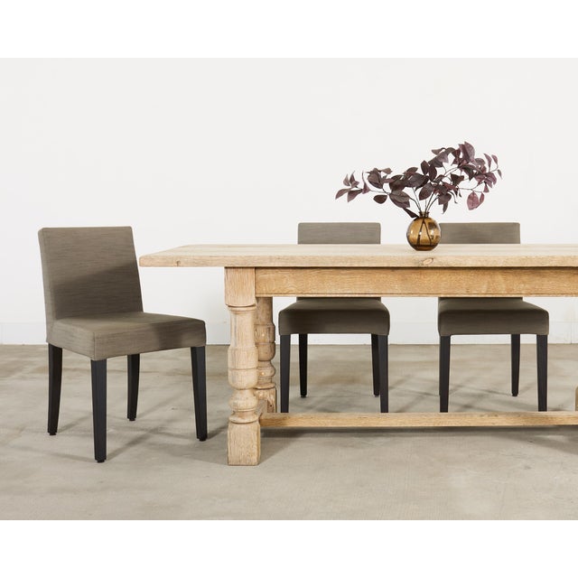 A refined chic set of ten "French Line" dining chairs designed in France by Didier Gomez for Ligne Roset. The elegant...