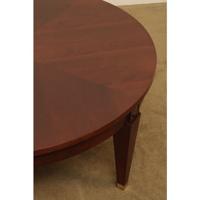 Ethan Allen Medallion Collection 40 inch Round Cherry Coffee Table