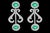 Oval Natural Zambian Emerald & Diamond Fringe Necklace and Earring Bridal Suite For Sale In New York - Image 6 of 8