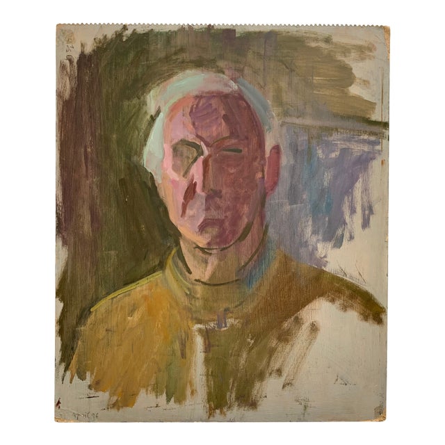 1990s Kaspar Ilg Self-Portrait (Double-Sided) For Sale