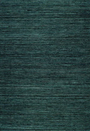 Sample - Schumacher Haruki Sisal Wallpaper in Peacock