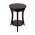 Spritely Home Accent Furniture Holdin 18 in. W Round Wood Side Table with Lower Open Shelf, Dark Burl For Sale - Image 4 of 9