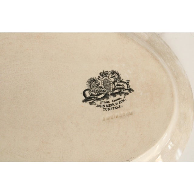 English John Meir. & Son Oval Ironstone Platter/Carmel Color For Sale In Los Angeles - Image 6 of 6