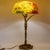 Bronze and Floral Glass Table Lamp from Daum, France, 1900s For Sale - Image 4 of 15