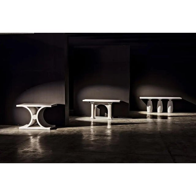 Not Yet Made - Made To Order Evelyn Console, White Wash For Sale - Image 5 of 5