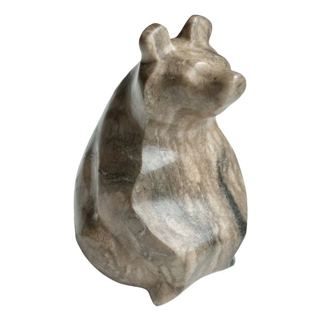 Handcrafted Bear Figurine in Soapstone, Germany, 1970s For Sale