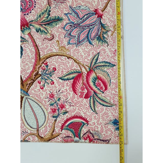 Braquenie Pierre Frey "Le Grand Corail" Fabric Piece 34" X 54" For Sale In Los Angeles - Image 6 of 12