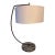 Italian Modernist Style Bronze-Finish & Stone Cantilever Table Lamp For Sale