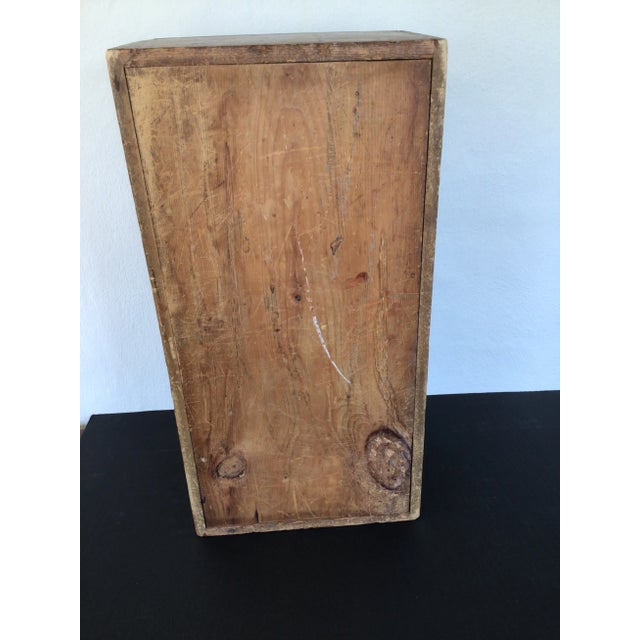 Antique Folk Art Dome Painted Chest For Sale - Image 10 of 11