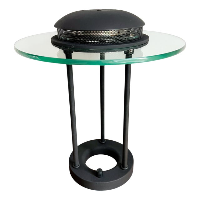 Vintage Space Age Saturn Banker's Desk Lamp attributed to Robert Sonneman, 1980s For Sale