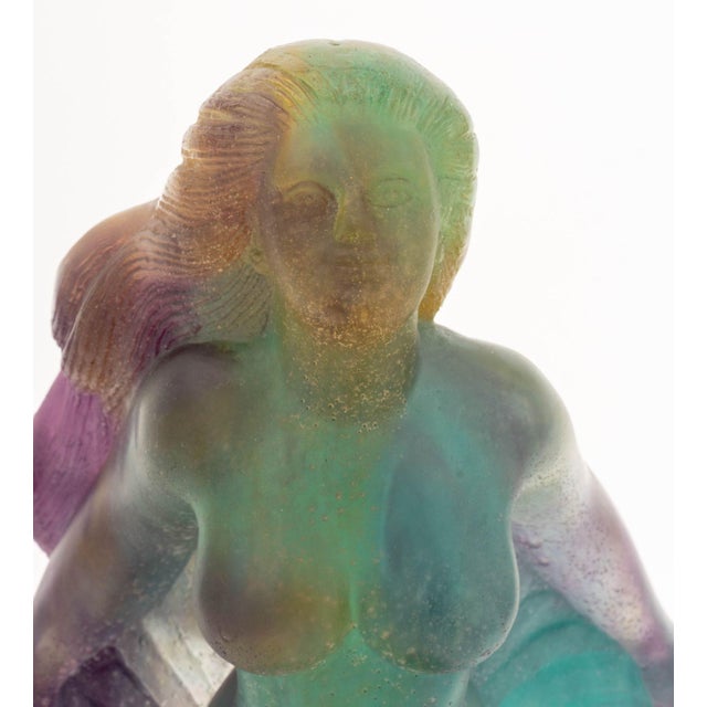 French Andre Deluol for Daum Pate-De-Verre Glass Sculpture For Sale - Image 3 of 14
