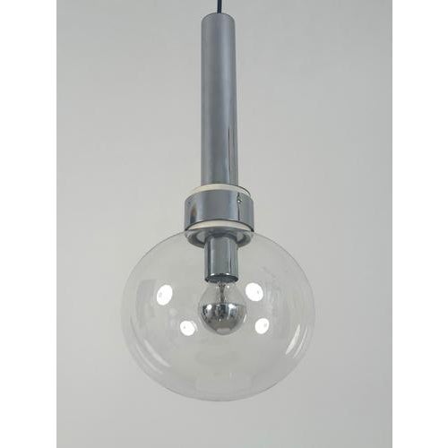 1970s Large Space Age Pendant Light attributed to Motoko Ishii for Staff, 1970s For Sale - Image 5 of 12
