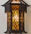 Early 20th Century Asian Wood and Mica Wall Lantern Sconce For Sale - Image 4 of 5