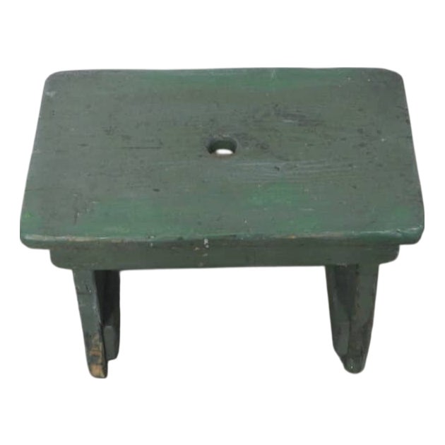 Fir Wood Stool, 1960s For Sale