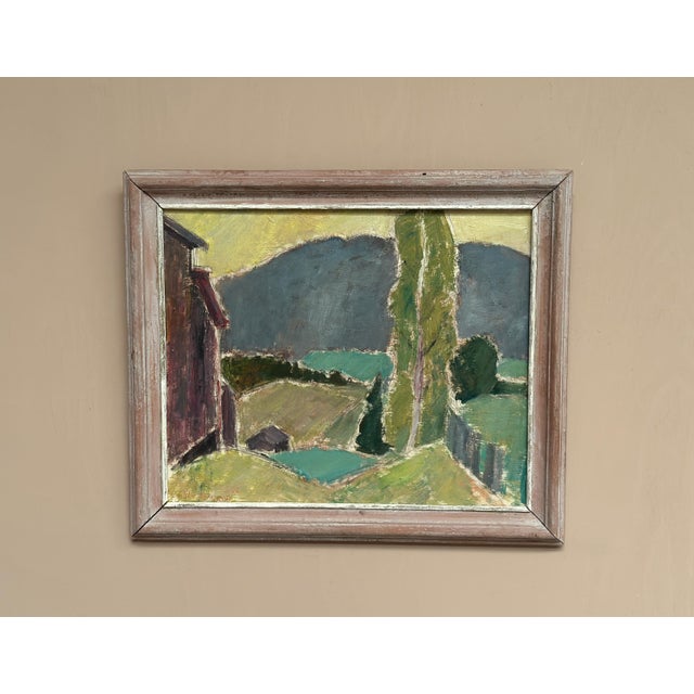 John Hedman, Landskap, 1966, Gouache on Panel, Framed For Sale - Image 4 of 17