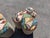 Pair of Designer Poufs, Stools, Ottomans, Patchwork Fabric, Italy, Picasso For Sale - Image 4 of 15