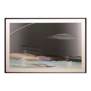 Elba Alvarez "Winter" Hand Signed and Numbered Textured Serigraph For Sale