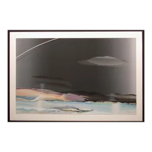 Elba Alvarez "Winter" Hand Signed and Numbered Textured Serigraph