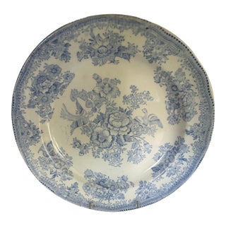 Mid 19th Century English Transfer Ware Plate For Sale