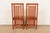 Frank Lloyd Wright for Cassina Arts & Crafts Cherry Wood Dining Chairs, Pair For Sale - Image 11 of 15