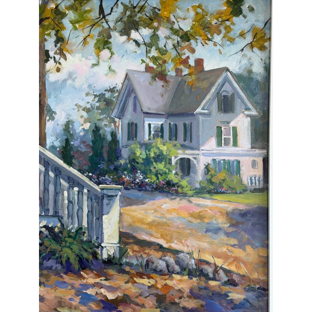 A lovely original oil painting by the well known Laguna Beach artist, Allayn Stevens. We have had this piece in our family...