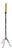 Tall Wrought Iron Blacksmith Candleholder For Sale