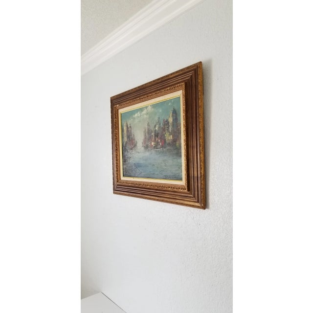 Leo Villatova Cityscape Oil Painting For Sale - Image 4 of 9