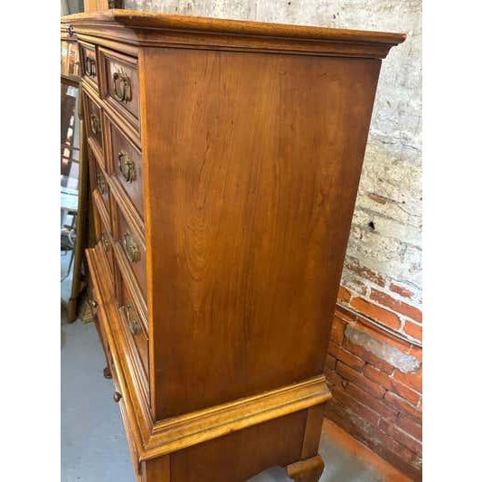 Drexel Tall Boy Dresser, Walnut, Hollywood Regency Style, USA, 1970 For Sale In Philadelphia - Image 6 of 14