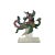 Chinese Vintage Color Ceramic Warrior Riding Phoenix Figure Display Art For Sale
