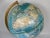 Blue Vintage Mid-Century Rand McNally World Portrait Table Top Rotating World Globe For Sale - Image 8 of 12