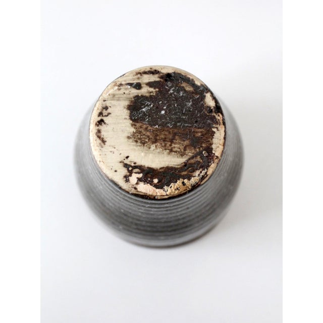 Vintage Handmade Studio Pottery Vase For Sale - Image 9 of 9