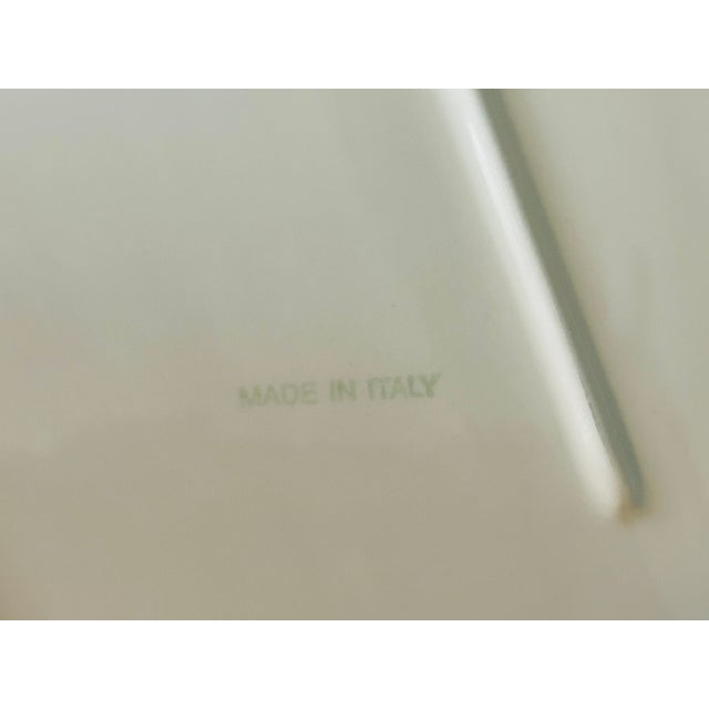 Blue Vintage Hand-Painted Italian Ceramic Platter by Piazzato For Sale - Image 8 of 8