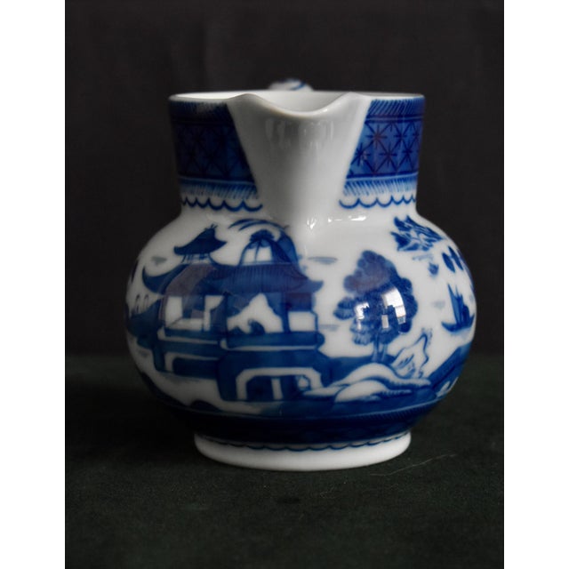 Mottahedeh Vista Alegre Blue Canton Creamer Pitcher Portugal For Sale - Image 13 of 16